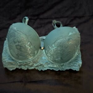 Daisy Fuentes Lace Padded Bralette in Sage